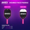 Paddles – Professional Pickleball Paddles 14MM & 16MM Pickleball Paddle with Fiberglass Surface – with Anti-Grip Handle, Edge Shield Black/White/Pink