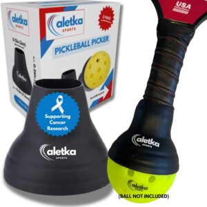 2-Pack Pickleball Picker • Pickleball Ball Retriever • Paddle Suction Cup • Pickle Ball Picker Upper • Fits Adult Standard Size Paddles • Easy Install