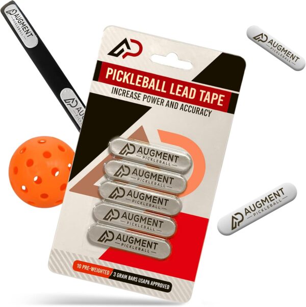 Pickleball Lead Tape - Preweighted 3g Bars to Increase Power and Swing Speed - Perfect Pickleball Accessory for Practice and Play