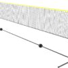 VEVOR Badminton Net, Height Adjustable Volleyball Net, 606 x 155 x 103 cm, Foldable Pickleball Net, Tennis Net Set with Poles, Stand, Bag, Rackets, Nylon Shuttlecocks, Badminton Net Set