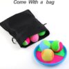 Aneco Toss and Catch Paddle Game Set Disc Paddles and Toss Ball Sport Game with Storage Bag, 6 Paddles and 6 Balls