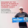 Enhance Pickleball Mini Court - Pickleball Net and Lines System for Driveway, Includes Half Court 10ft Pickle Balls Net and 7ft Kitchen Lines, at Home Pickleballs Court with Sturdy Pickleball Nets