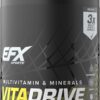 EFX Sports Vita Drive | Multivitamin Formulated for Athletes | Complex of Vitamins, Minerals, Micronutrients, & Antioxidants | 30 Servings, 120 Capsules
