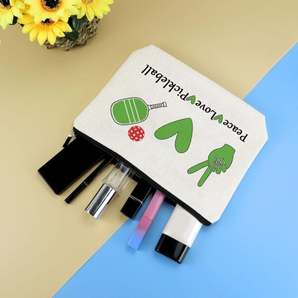 Pickleball Lover Gifts for Women Makeup Bag Pickleball Gift for Pickleball Player Cosmetic Bag Pickleball Girl Gifts Pickleball Friends Gifts Christmas Birthday Gift for Pickleball Lover Player