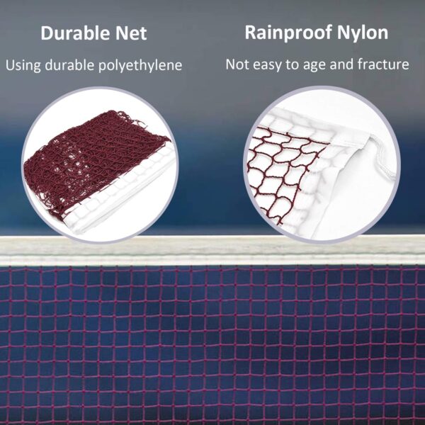Glodwheat Badminton Net Sports Outdoor Indoor Fitness Badminton Pickleball Replacement Net for Backyard Beach Garden (20 FT x 2.5 FT)