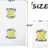 Vansolinne Pickleball Gift Christmas Pickle Ball Gift Kitchen Towels Set of 4 Dish Towels White Kitchen Hand Towels Kit Novelty Gifts for Sports Player Coach Teacher Dad Mom
