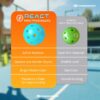 PIKKOFUN React Mini Pickleball Balls - 5 Pack Quiet Training Balls for Improve Hand Speed, Paddle Control and Accuracy