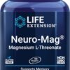 Life Extension Neuro-Mag Magnesium L-Threonate, Magnesium L-threonate, Memory Health, Quick Thinking, Cognitive Health Support, Vegetarian, Non-GMO, 90 Vegetarian Capsules