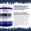 Gaspari Nutrition Aminolast, Recovery and Endurance BCAA Superfuel, 2:1:1 Amino Acid Ratio, Fueled with Electrolytes (30 Servings, Fruit Punch)