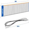 Eastgoing 10 ft Mini Portable Soccer Tennis Net | Pickleball Net for Driveway Backyard. Easy Assemble Beach Tennis Net -（Only Net）