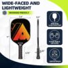 Bltend Pickleball Paddles- USAPA Approved-Fiberglass Pickleball Paddle Set of 4 Pickleball Rackets, 4 Outdoor Indoor Pickleball Balls, Pickleball Bag, Ideal Pickle Ball Paddle Gifts for Women Men