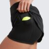CRZ YOGA Dolphin Golf Skirts for Women A Line High Waisted Casual Athletic Mini Tennis Pickleball Skort with Zipper Pocket