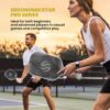 Pickleball Paddles Set of 2, T700 Carbon Fiber Lightweight 16MM PP Honeycomb Core Pickleball Rackets with 4 Balls 2 Grip Tapes and 1 Carry Bag for Beginner to Advanced Elite Series