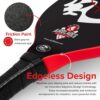 Peacemaker Pickleball Paddle – USAPA Approved, T700 Carbon Fiber, Patented Slopehandle, Honeycomb Core, Friction Paint, Edgeless Design, Thermoformed, Deluxe Carry Case