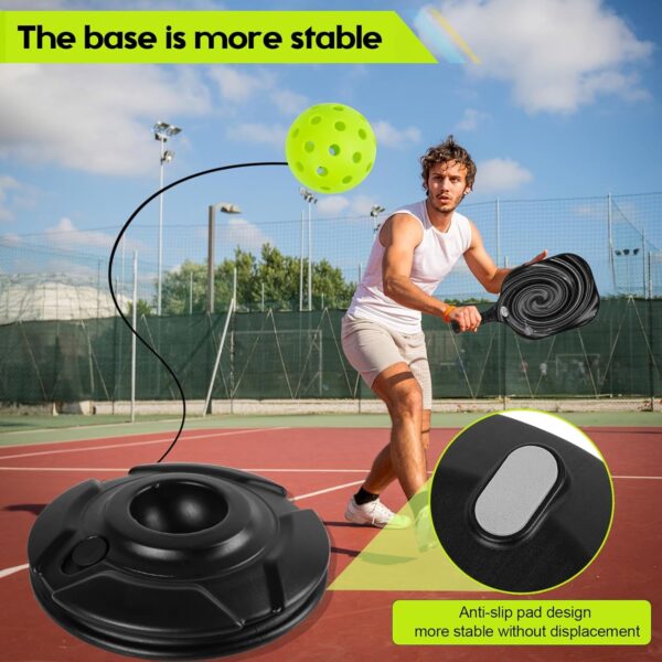 FK Match Buddy Pickleball Trainer with String Sportastic Pickleball Practice Rebounder Accessories Training Aids and Equipment Indoor Hitting Trainer Machine Outdoor