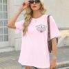 Pickleball Shirt Women Funny Oversized Pickleball Team Graphic T-Shirt Baseball Fan Tee Short Sleeve Tops