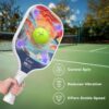 LUZZ Pickleball Paddles, T700 Carbon Fiber Pickleball Paddle Sandblasted Surface with Honeycomb Core Pickle Ball Rackets for Ultimate Spin & Control