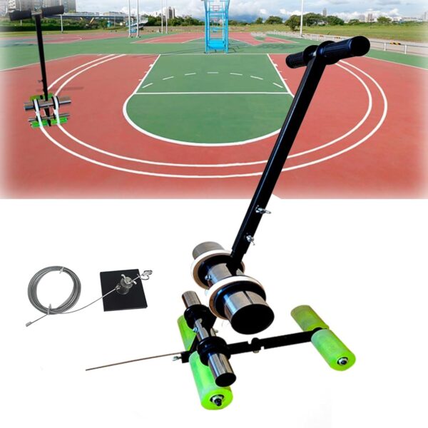 Masking Tape Applicator Floor Tape Applicator Court Line Tape Machine Pickleball Lines for Outdoor Court Parking Lot Striping Machine
