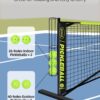 Bltend Pickleball Set - 22FT Regulation Size Portable Net, 4 Pickle Balls, Court Marker, Carry Bag and Tape Measure - Indoor Outdoor Driveway Gifts