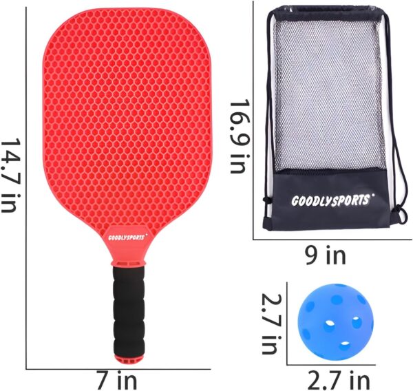 Kids Pickleball Paddles Set of 2 - Lightweight Pickleball Racket, Outdoor Games for Kids Ages 4-8, Pickleball Gifts for Training Beach & Backyard Ages 8-12
