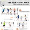 VEVOR Badminton Net, Height Adjustable Volleyball Net, 606 x 155 x 103 cm, Foldable Pickleball Net, Tennis Net Set with Poles, Stand, Bag, Rackets, Nylon Shuttlecocks, Badminton Net Set