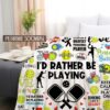 Pickleball Blanket Lightweight Soft Cozy Flannel Throw Blanket Bedding Decor for Pickleball Lovers Kids Women Men Adults Gifts 50"x40"