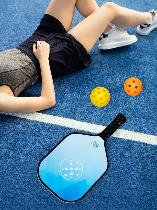 Pickleball Paddles Set of 2, USAPA Approved Pickleball Set with 4 Pickleball Balls and Bag, Durable Pickleball Rackets Gifts for Beginners & Pros