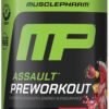 Muscle Pharm Assault Energy & Strength Pre Workout Powder for Men & Women with Beta Alanine, Caffeine, Creatine & Betaine Anhydrous, Pre-Workout Supplements, 30 Servings, Fruit Punch Flavor