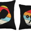 Pickleball Retro Pickle Ball Paddleball Sport Men Women Gift Throw Pillow