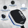 Pickleball Paddles,Carbon Fiber Pickleball Paddle Set of 2, Thermoformed Pickle Ball Rackets for Power & Spin, Lightweight Pickle Ball Paddle