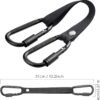 Fence Hooks for Pickleball Bag Hanging Basketball Baseball Tennis Bags and Water Bottle (Black 2)