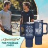 Pickleball Gifts For Men, Gifts For Pickleball Lovers, Pickleball Christmas Gift, Pickleballs Present Ideas From Son, Daughter And Kids, Christmas Presents For Dad, Pickleball Tumbler 40oz With Handle