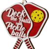 V Vibepy All Over Printed Pickleball Ornaments 2024, Pickleball Christmas Ornaments, Pickleball Gift, Pickleball Acessories Christmas 2 Layers Ornaments for Christmas Tree Hanging
