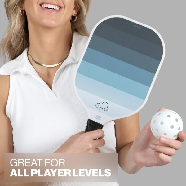 2025 USAPA Pickleball Paddles Set of 2 - Carbon Fiber Pickleball Paddles with High Grit Textured Surface - 2 Outdoor Balls, 2 Indoor Balls, 2 Ball Retrievers, Waterproof Case