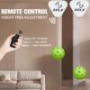 Pickleball Trainer with Remote Adjustable for Training and Practice - Perfect Practice Equipment for Single Player Training White
