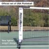 PickleNet Deluxe TAPND 22'x 34" Oval Tubing Locking Wheels Pickleball Net System