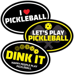 71G3cLk7KjL._AC_SL1500_.jpg Pickleball Car Magnets - 3 Pack (Includes one of Each Design) - 6"x4" Magnets - Made in USA - for Indoor or Outdoor use.