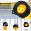 Pickleball Picker Upper Holds 14 Balls, Pickleball Ball Picker Hopper Tube, Pickleball Pickup Tube - Lightweight Pickleball Retriever Collector with Shoulder Strap