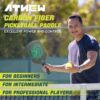 Pickleball Paddles, T700 Carbon Fiber Pickleball Paddle 3K Surface,Increased Spin & Control,Pickle Ball Paddle,Gifts for Pickleball Lovers