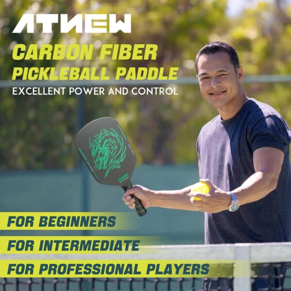 Pickleball Paddles, T700 Carbon Fiber Pickleball Paddle 3K Surface,Increased Spin & Control,Pickle Ball Paddle,Gifts for Pickleball Lovers