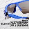 Calabria Rally Pickleball Sunglasses for Women Polarized Pickleball Glasses for Men Racquetball Protective Eyewear Cricket