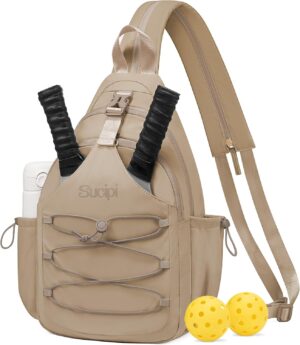 Sucipi Pickleball Backpack for Women - Lightweight Sling Bag for Pickleball and Padel Lovers