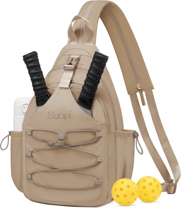 Sucipi Pickleball Backpack for Women - Lightweight Sling Bag for Pickleball and Padel Lovers