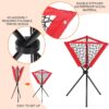 X-ACE Ball Picker and Hopper for Pickleball or Tennis | 15-Ball Tube & 80-Ball Basket | Training Use No Bending | with Shoulder Strap Bag