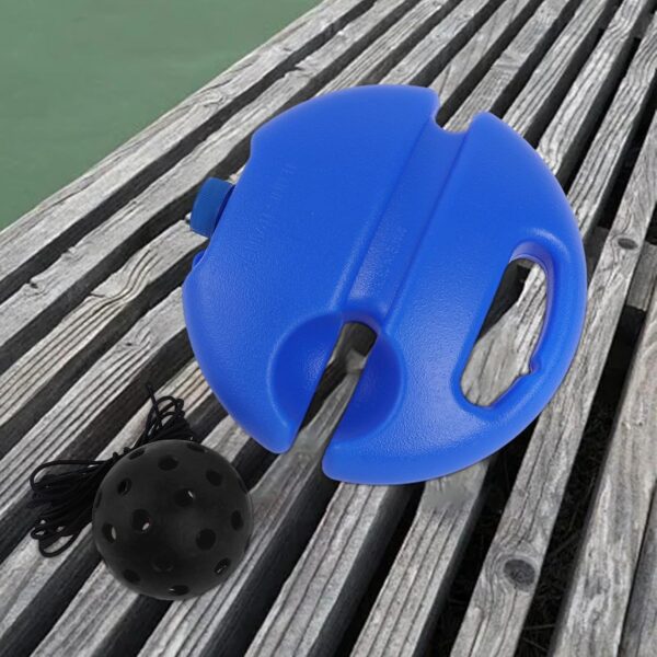 B Baosity Pickleball Trainer, Rebound Practice Pickleball Ball with Cord, Enhances Skill, Self Study Exerciser Pickleball Training Aid, Black