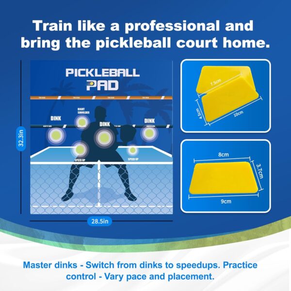 Dink Master Pickleball Practice Board,Practice Your Dinks and Improve Your Game-Transform Any Wall into a Pickleball Court,Pickleball Dink Board Quickly Improve Your Forehands,Dink Shots and Volleys
