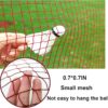 Glodwheat Badminton Net Sports Outdoor Indoor Fitness Badminton Pickleball Replacement Net for Backyard Beach Garden (20 FT x 2.5 FT)