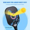 Pickleball Paddles Set of 2,USAPA Approved, Fiberglass Surface Pickleball Set, Polypropylene Honeycomb Core, Anti-Slip Sweat-Absorbing Grip,Portable Carry Bag,Have Fun Together