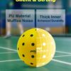 PodiuMax Indoor Pickleball Balls, 6 PCS Quiet Pickleballs, Foam Pickleball for Indoor & Outdoor Practice, Noise Reducing Soft Pickle Balls for All Ground Surfaces