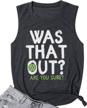 Pickleball Tank Top Women Pickleball Player Gift Shirt Summer Casual Sports Tee Sleeveless Tops